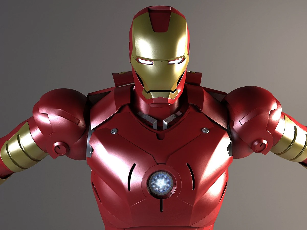 Iron Man truccato Modello 3D .c4d .max .obj .3ds .fbx .stl .blend 
