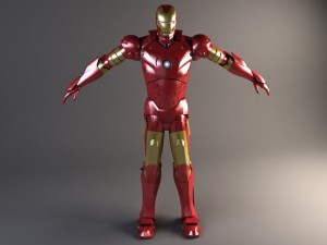 Iron Man Rigged Modelo 3D