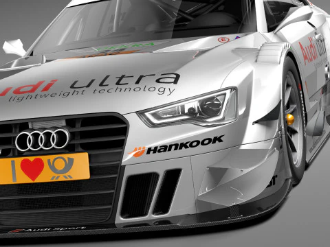 Audi A5 DTM 2014 3D Model