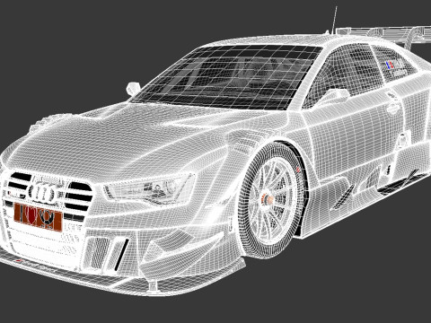 Audi A5 DTM 2014 3D Modell