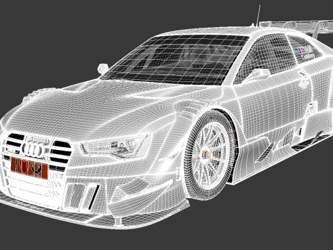 Audi A5 DTM 2014 3D Model