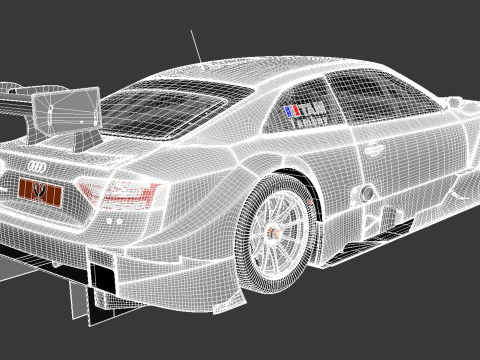Audi A5 DTM 2014 3D Model