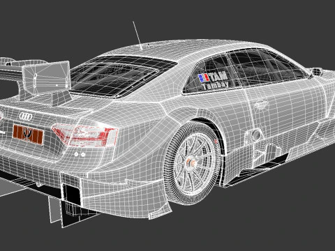 Audi A5 DTM 2014 3D Model