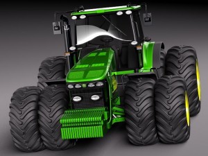 John Deere 8530 Tractor Twin Wheels Model 3D
