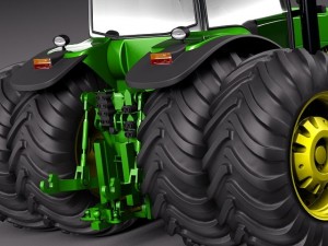 John Deere 8530 Tractor Twin Wheels Model 3D