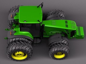 John Deere 8530 Tractor Twin Wheels Model 3D