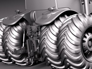 John Deere 8530 Tractor Twin Wheels Model 3D