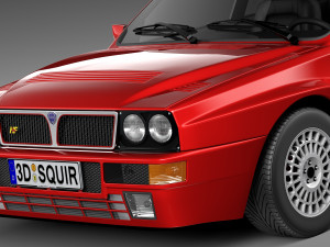 Lancia Delta HF Integrale Stock 3D मॉडल