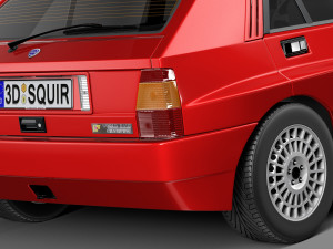 Lancia Delta HF Integrale Stock 3D मॉडल