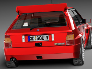 Lancia Delta HF Integrale Stock 3D मॉडल
