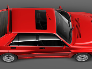 Lancia Delta HF Integrale Stock 3D मॉडल