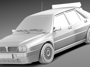 Lancia Delta HF Integrale Stock 3D मॉडल