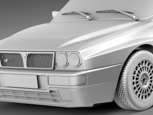 Lancia Delta HF Integrale Stock 3D मॉडल