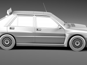 Lancia Delta HF Integrale Stock 3D मॉडल