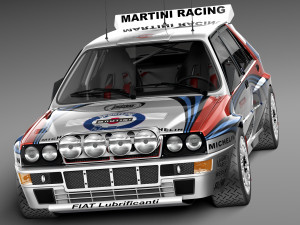 Lancia Delta HF Integrale Rally Modello 3D