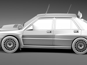 Lancia Delta HF Integrale Rally Modello 3D
