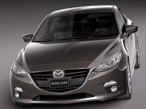 Mazda 3 Sedan 2014 Model 3D