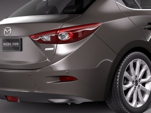 Mazda 3 Sedan 2014 Model 3D