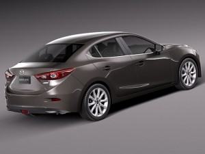 Mazda 3 Sedan 2014 Model 3D