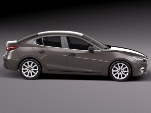 Mazda 3 Sedan 2014 Model 3D