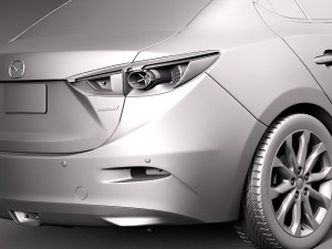 Mazda 3 Sedan 2014 Model 3D