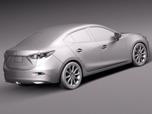 Mazda 3 Sedan 2014 Model 3D