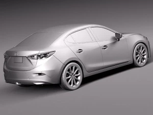 Mazda 3 Sedan 2014 3D Model