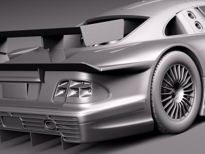 Mercedes-Benz CLK GTR 1998 3D 모델