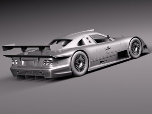 Mercedes-Benz CLK GTR 1998 3D 모델