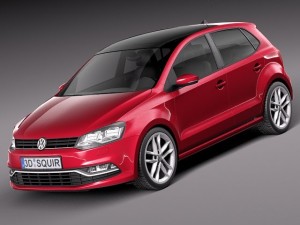 Volkswagen Polo 5-door 2015 3D Model