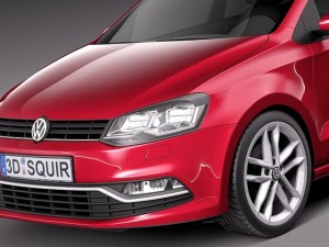 Volkswagen Polo 5-door 2015 Modelo 3D