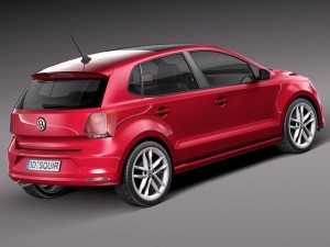 Volkswagen Polo 5-door 2015 Modelo 3D