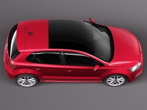 Volkswagen Polo 5-door 2015 Modelo 3D