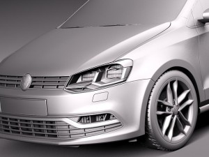 Volkswagen Polo 5-door 2015 Modelo 3D
