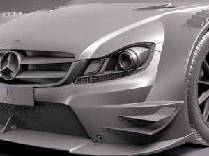 Mercedes-Benz C AMG DTM 2012-2014 3D Модель