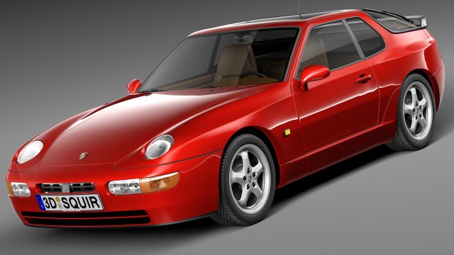 Porsche 968 1991-1995 3Dモデル .c4d .max .obj .3ds .fbx .stl .blend 