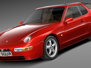 Porsche 968 1991-1995 3D Model
