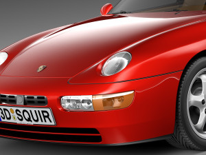 Porsche 968 1991-1995 3Dモデル