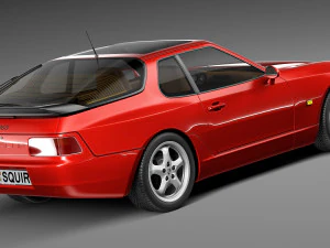 Porsche 968 1991-1995 3D Model