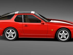 Porsche 968 1991-1995 3D Model