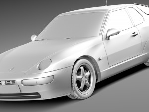 Porsche 968 1991-1995 3Dモデル