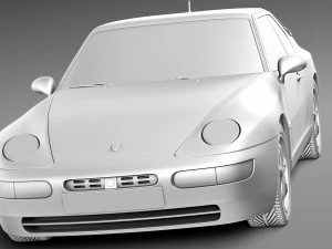 Porsche 968 1991-1995 3D Model