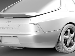 Porsche 968 1991-1995 3Dモデル