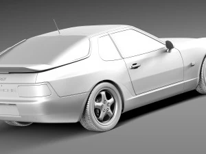 Porsche 968 1991-1995 3D Model