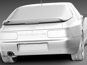 Porsche 968 1991-1995 3D Model