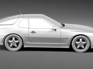 Porsche 968 1991-1995 3D Model