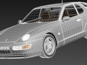 Porsche 968 1991-1995 3D Model