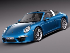 Porsche 911 Targa 2015 3D Model