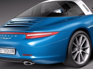 Porsche 911 Targa 2015 3D 模型