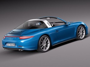 Porsche 911 Targa 2015 3D 模型